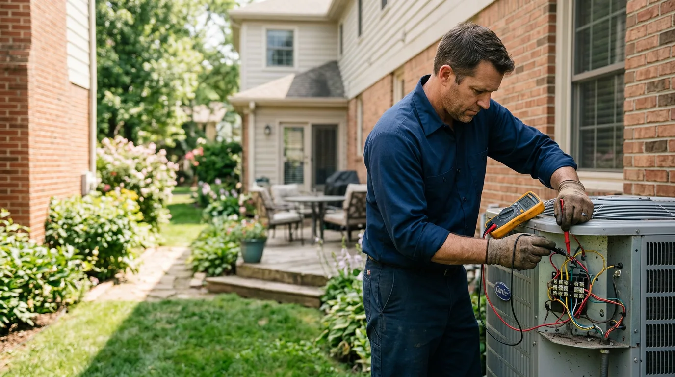HVAC technician working near White Deer, TX